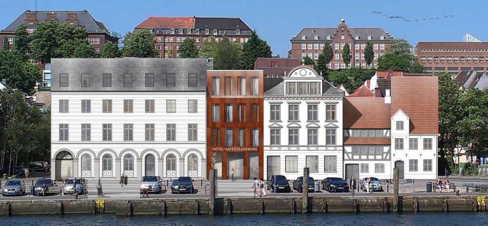 Hotel Hafen Flensburgo Esterno foto